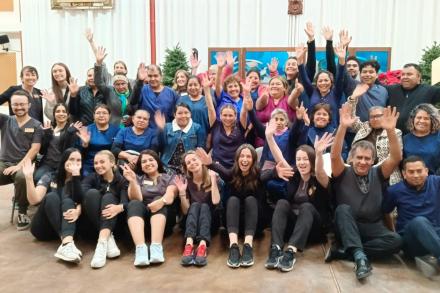 Group photo of nursing students in Mexico